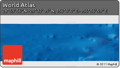 Physical Panoramic Map of the Area around 29° 16' 6" N, 156° 28' 29" E