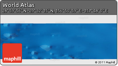 Physical Panoramic Map of the Area around 29° 16' 6" N, 157° 19' 29" E