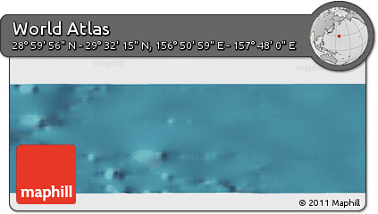 Satellite Panoramic Map of the Area around 29° 16' 6" N, 157° 19' 29" E