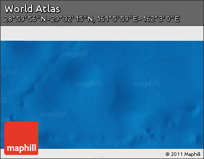 Physical 3D Map of the Area around 29° 16' 6" N, 161° 34' 29" E