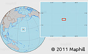 Gray Location Map of the area around 29° 16' 6" N, 164° 58' 29" E