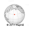 Outline Map of the Area around 29° 16' 6" N, 171° 37' 30" W, rectangular outline
