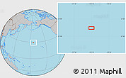 Gray Location Map of the area around 29° 16' 6" N, 174° 10' 30" W