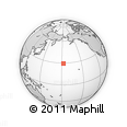 Outline Map of the Area around 29° 16' 6" N, 177° 34' 29" W, rectangular outline