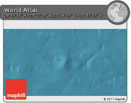 Satellite 3D Map of the Area around 29° 16' 6" N, 21° 10' 29" W