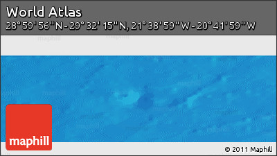 Shaded Relief Panoramic Map of the Area around 29° 16' 6" N, 21° 10' 29" W