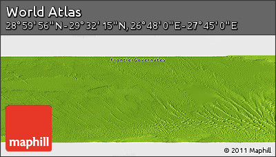 Physical Panoramic Map of the Area around 29° 16' 6" N, 27° 16' 29" E