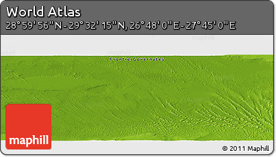 Physical Panoramic Map of the Area around 29° 16' 6" N, 27° 16' 29" E