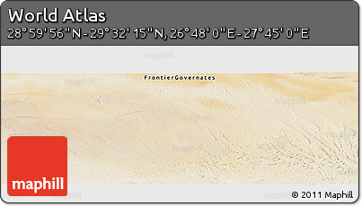 Satellite Panoramic Map of the Area around 29° 16' 6" N, 27° 16' 29" E
