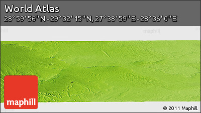 Physical Panoramic Map of the Area around 29° 16' 6" N, 28° 7' 30" E