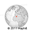 Outline Map of the Area around 29° 16' 6" N, 2° 37' 30" E, rectangular outline
