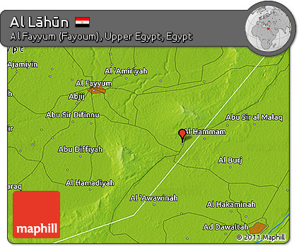 Physical 3D Map of Al Lāhūn