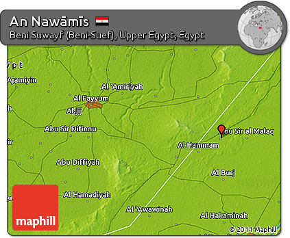 Physical 3D Map of An Nawāmīs