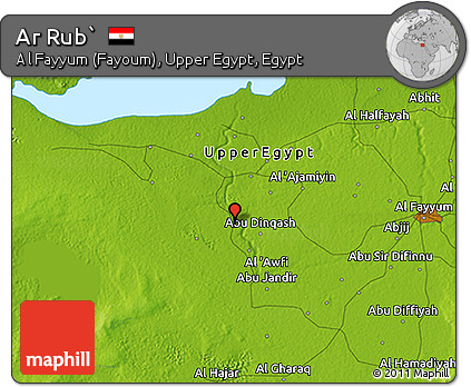 Physical 3D Map of Ar Rub`