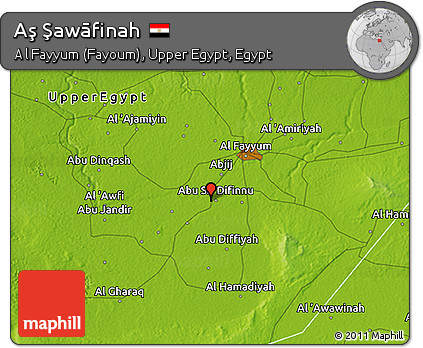 Physical 3D Map of Aş Şawāfinah
