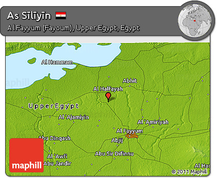 Physical 3D Map of As Sīlīyīn