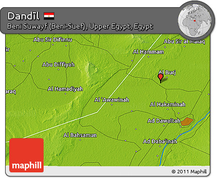 Physical 3D Map of Dandīl