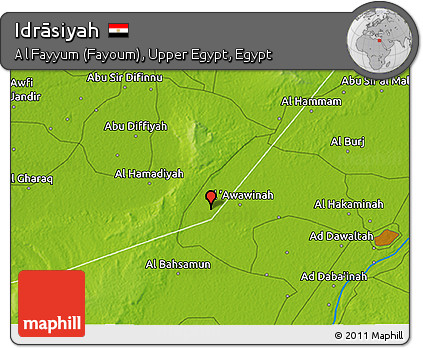 Physical 3D Map of Idrāsiyah