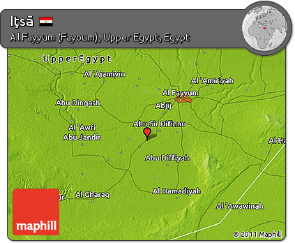 Physical 3D Map of Iţsā