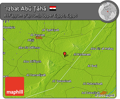 Physical 3D Map of `Izbat Abū Ţāhā