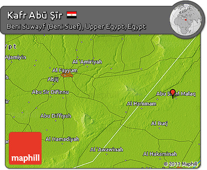 Physical 3D Map of Kafr Abū Şīr