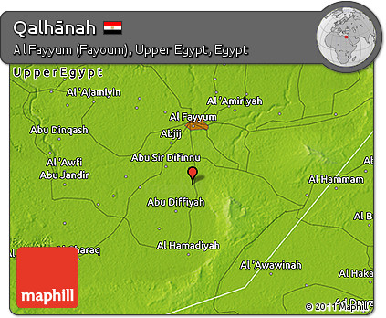 Physical 3D Map of Qalhānah