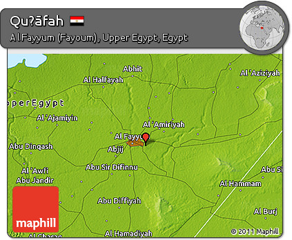Physical 3D Map of Quḩāfah