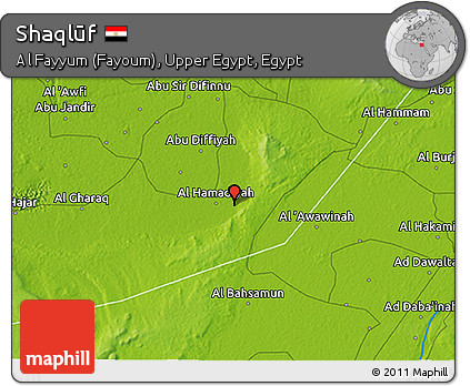 Physical 3D Map of Shaqlūf
