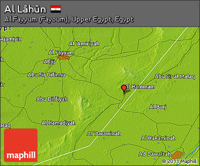 Physical 3D Map of Al Lāhūn