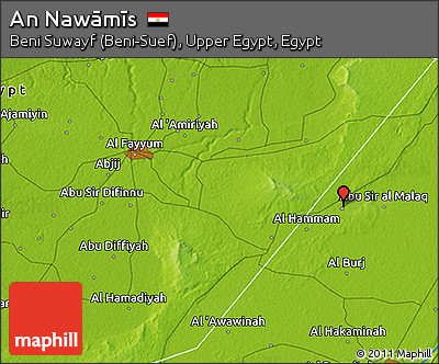 Physical 3D Map of An Nawāmīs