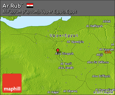 Physical 3D Map of Ar Rub`