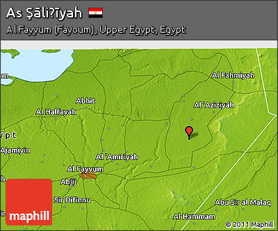 Physical 3D Map of As Şāliḩīyah