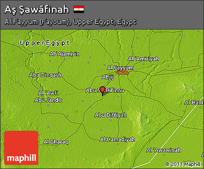 Physical 3D Map of Aş Şawāfinah