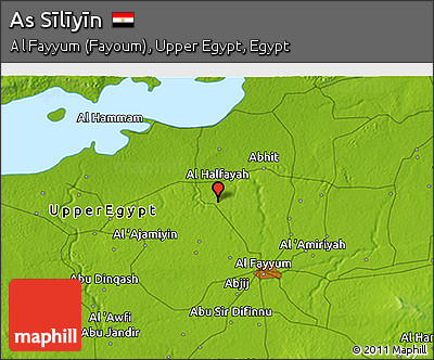 Physical 3D Map of As Sīlīyīn