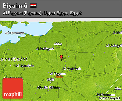 Physical 3D Map of Biyahmū