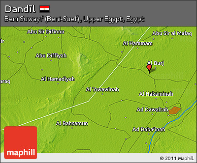 Physical 3D Map of Dandīl