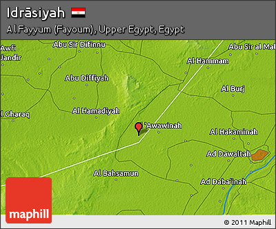 Physical 3D Map of Idrāsiyah