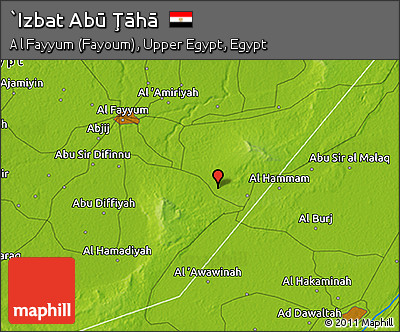 Physical 3D Map of `Izbat Abū Ţāhā