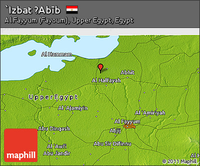 Physical 3D Map of `Izbat ḨAbīb