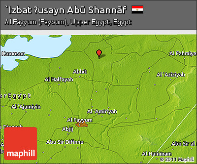 Physical 3D Map of `Izbat Ḩusayn Abū Shannāf