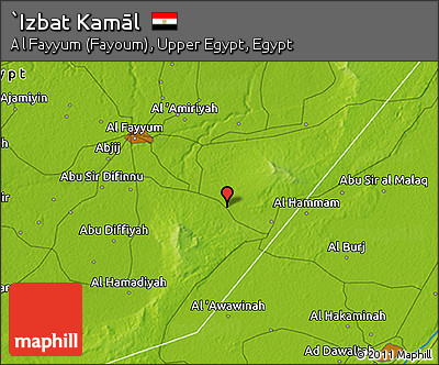 Physical 3D Map of `Izbat Kamāl