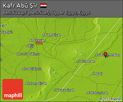 Physical 3D Map of Kafr Abū Şīr
