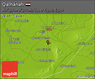 Physical 3D Map of Qalhānah