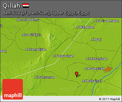 Physical 3D Map of Qillah