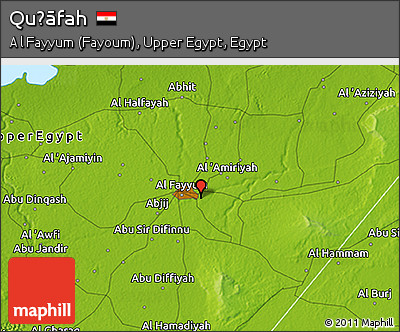 Physical 3D Map of Quḩāfah