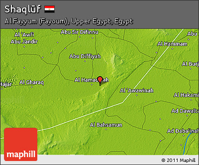 Physical 3D Map of Shaqlūf