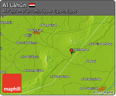 Physical 3D Map of Al Lāhūn