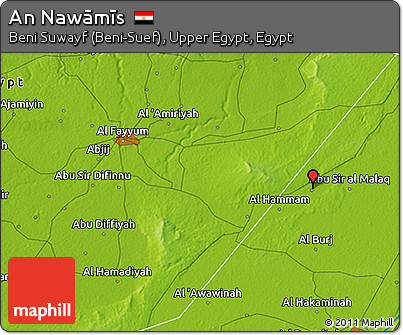 Physical 3D Map of An Nawāmīs