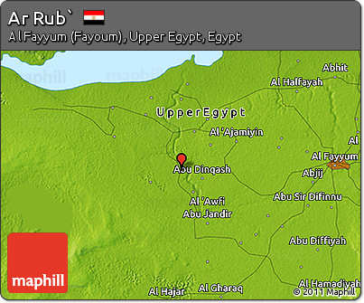 Physical 3D Map of Ar Rub`