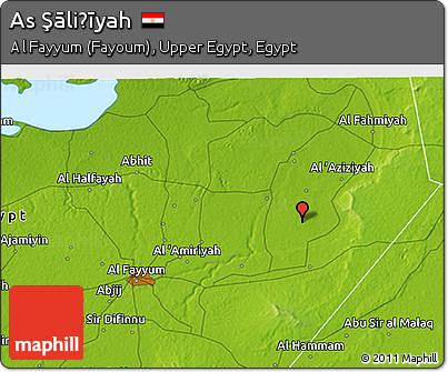 Physical 3D Map of As Şāliḩīyah